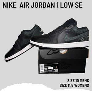 Nike Air Jordan 1 SE Low OFF NOIR LOW New in Box Size 10